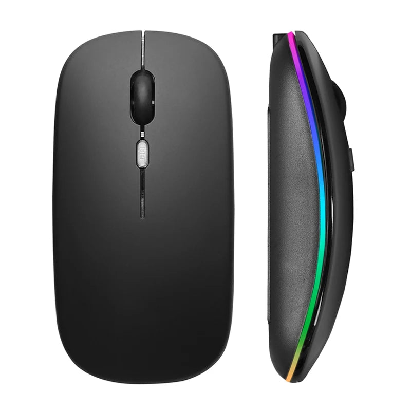 Wireless Mouse RGB Rechargeable USB 2.4GHz Bluetooth Mice Wireless Computer Mause LED Backlit Ergonomic Gaming Mouse For Laptops