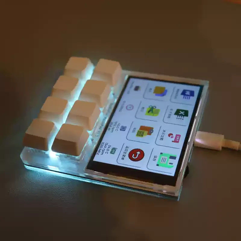 NEW Designer Shortcut Keyboard Programmable With Screen RGB Streamdeck Desktop Smart Console USB Sub-Screen Tablet Laptop Office