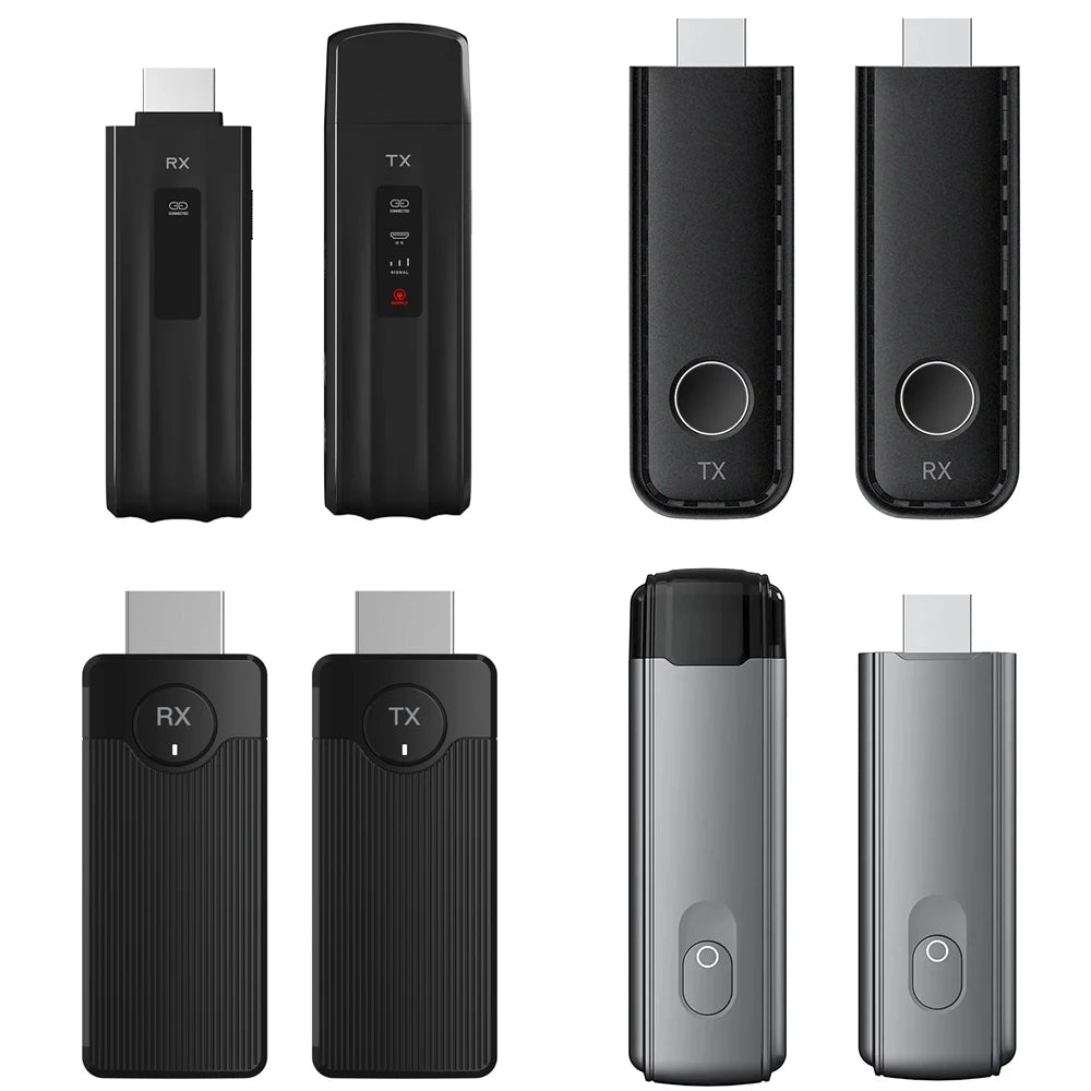 Audio Video Wireless Projection Transmitter and Receiver HDMI Extender Display Adapter for Laptop PC DVD TV Box To TV Projector