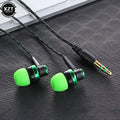 1pc Wired Earphone Stereo In-Ear 3.5mm Nylon Weave Cable Earphone Headset For Laptop Smartphone Gifts Headphones