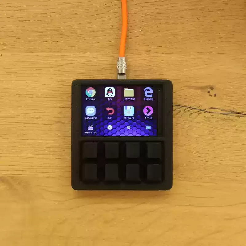 NEW Designer Shortcut Keyboard Programmable With Screen RGB Streamdeck Desktop Smart Console USB Sub-Screen Tablet Laptop Office